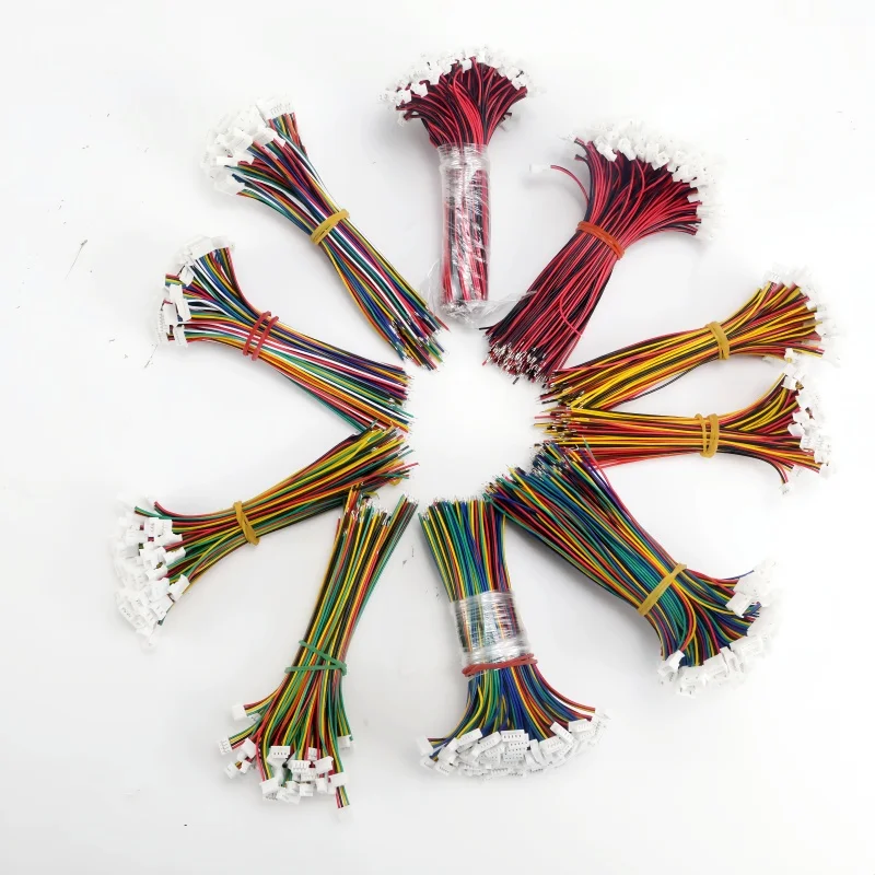 10 pcs 100mm Mini Micro Jst 1.25 2/3/4/5/6 Pin Male Female Plug Connector With Wire 1.25mm 2pin/3pin/4pin/5pin Cable 2p/3p/4p/5p