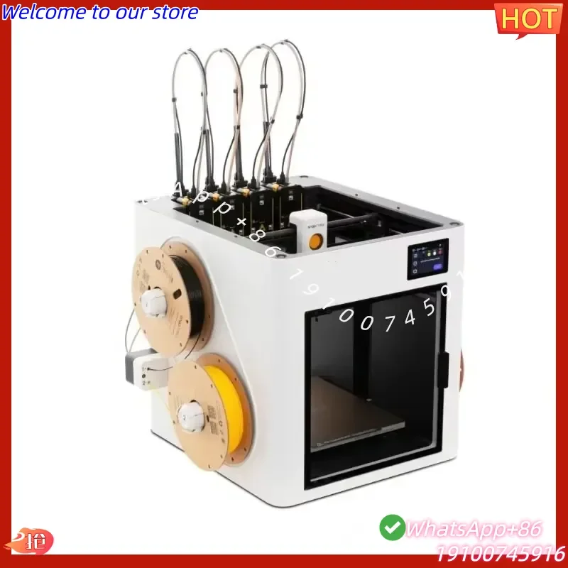 CE Certificate Snapmaker U1 3D Printer Independent 4 Nozzles Color Large Size FDM Home Desktop with Automatic Leveling and