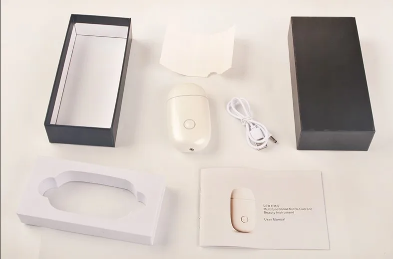 Smart Library Handheld Home Use Microcurrent Facial Toning Device Professional Rejuvenation Face Lift Machine Microcurrent