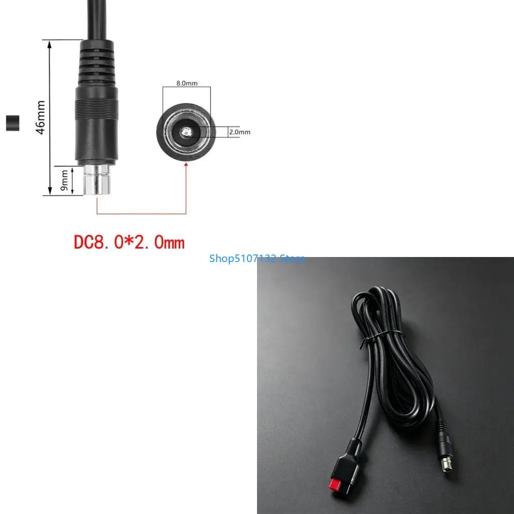 87HD 150Cm 30A Andson DC8020 Male Adapter Cable For Solar Power Systems 16AWG