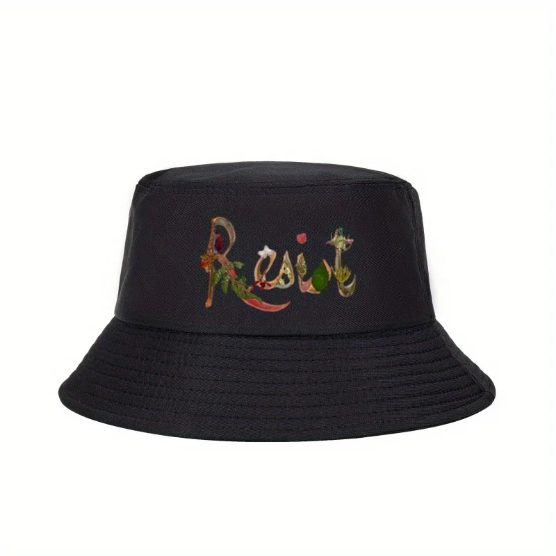 Sombrero de Pescador Unisex Resist _47 - Sombrero de Pescador Unisex Transpirable y Plegable con Estilo Urbano para Viajes al Aire Libre y Protección Solar