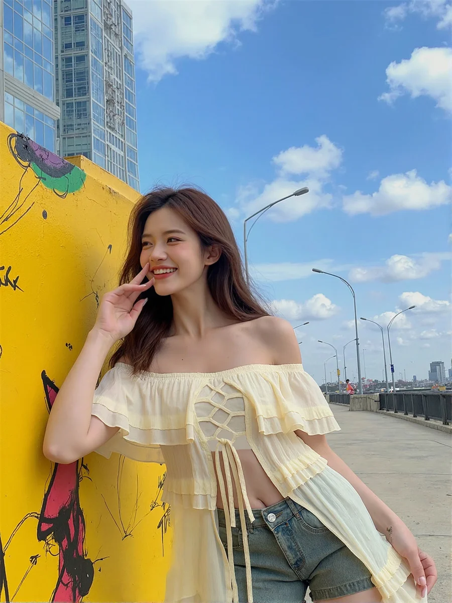 Women'S Long Summer Dresses Folds Ankle-Length Side-Slit High-Slit Splited Splitting Cut-Out Cutout Hollow-Out Hollowing Holes