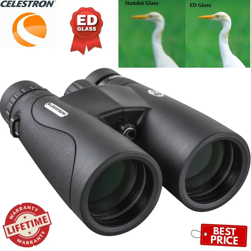 

Celestron 10x50 12x50 Nature DX ED Astronomy Binocular Phase-Corrected BAK4 Fully Multi-Coated Fog-Waterproof For Camping