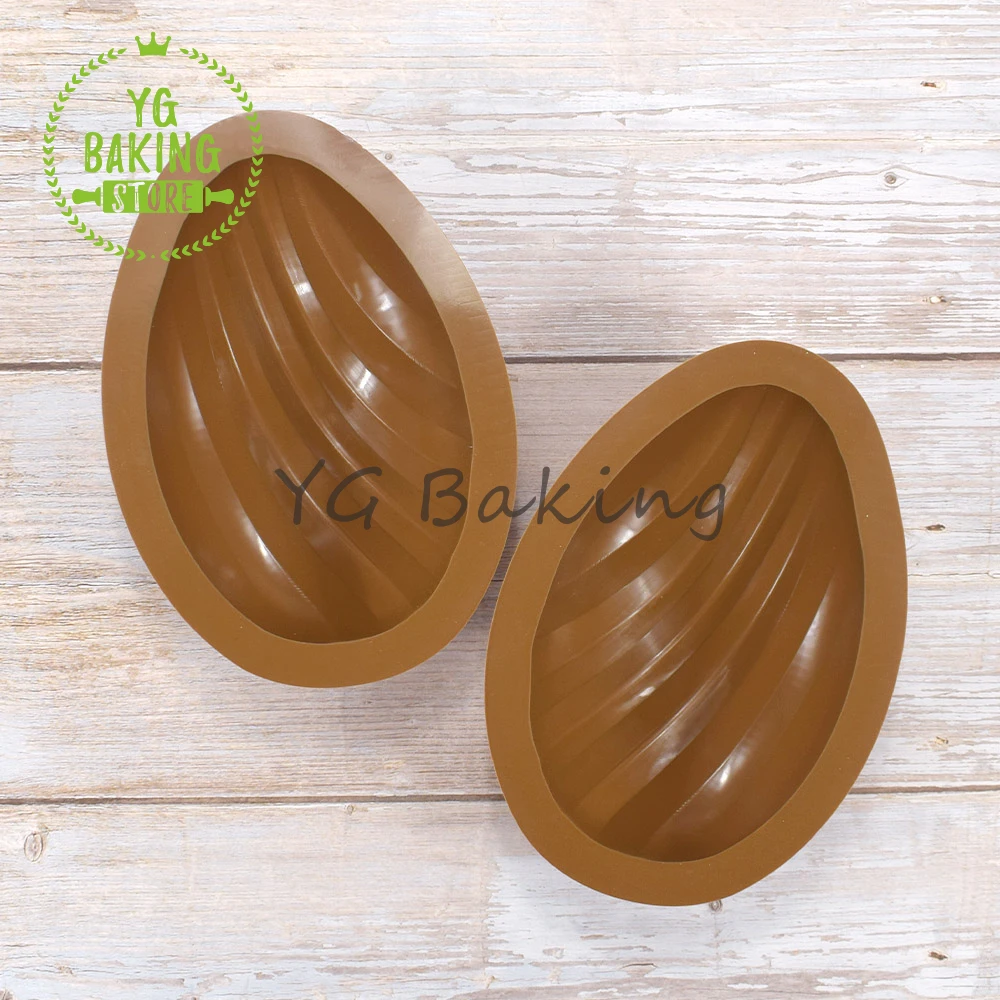 Dorica 1/8 Holes Thread Easter Eggs Silicone Mousse Mold DIY Smash Chocolate Mold Cake Decorating Tools Kitchen Cake Bakeware