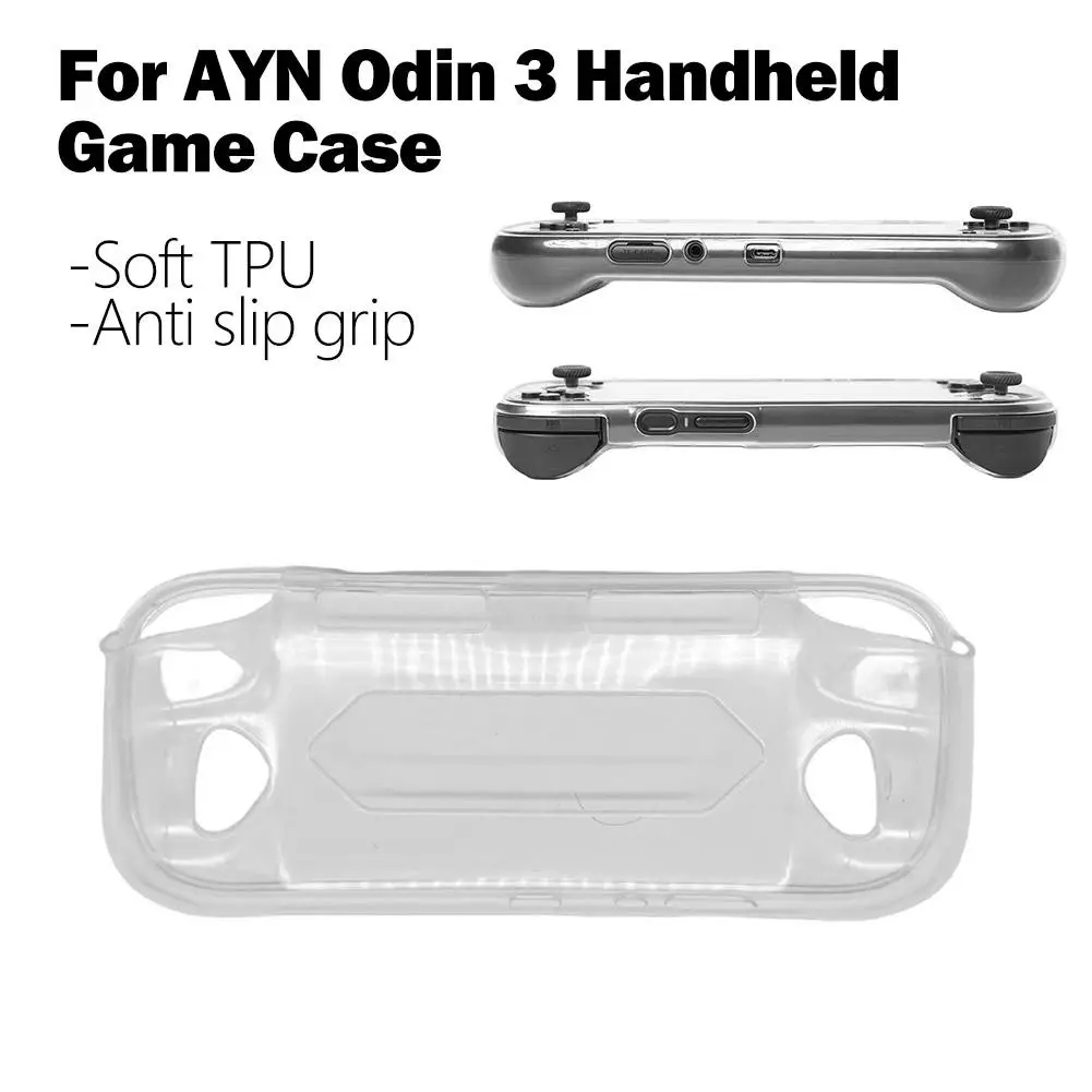 

for AYN Odin 3 TPU Protective Case Handheld Game Console Transparent Anti-Slip Anti-Drop Shockproof Shell