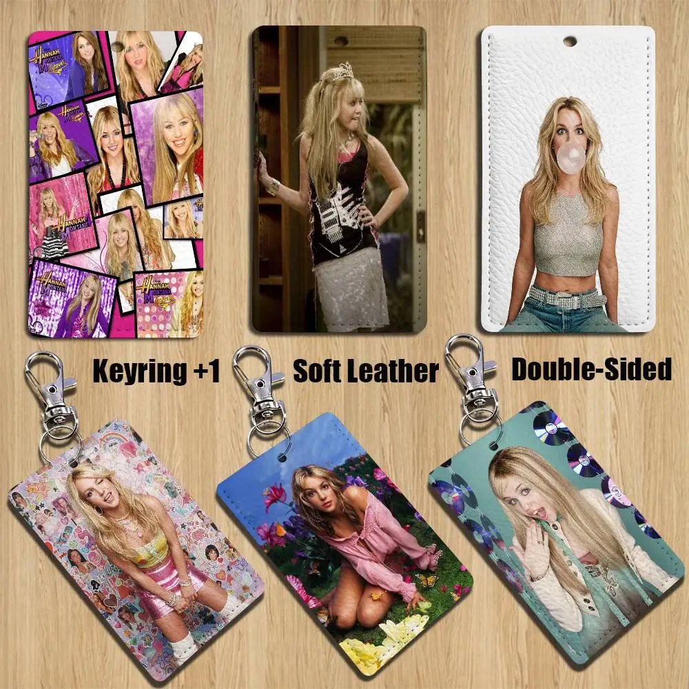 

Art H-Hannah Montana-S moive Holder For Bank Business Work Card Holder Student Card Case Bus Card Keychain