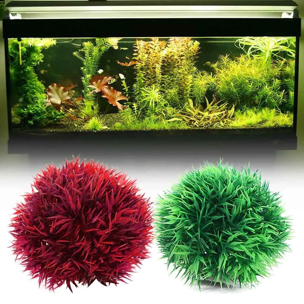 

Artificial Plant Craft Grass Ball Fish Tank Ornament Aquarium Decoration Seaweed Ball