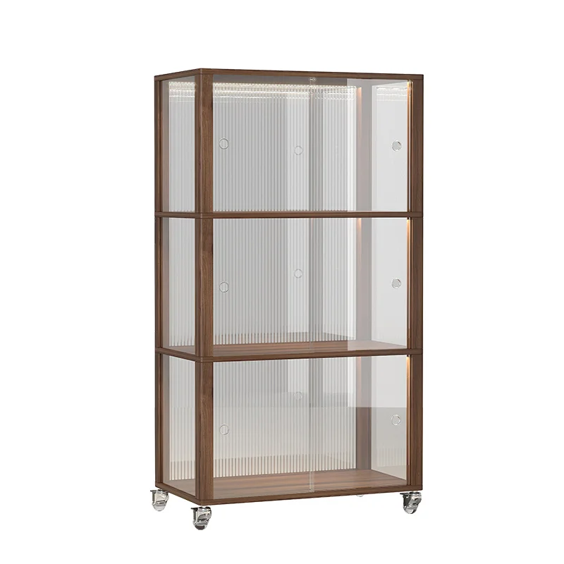 #Bookshelf Shelf Floor-to-ceiling acrylic figure animation Lego model display cabinet Rotating movable living room home