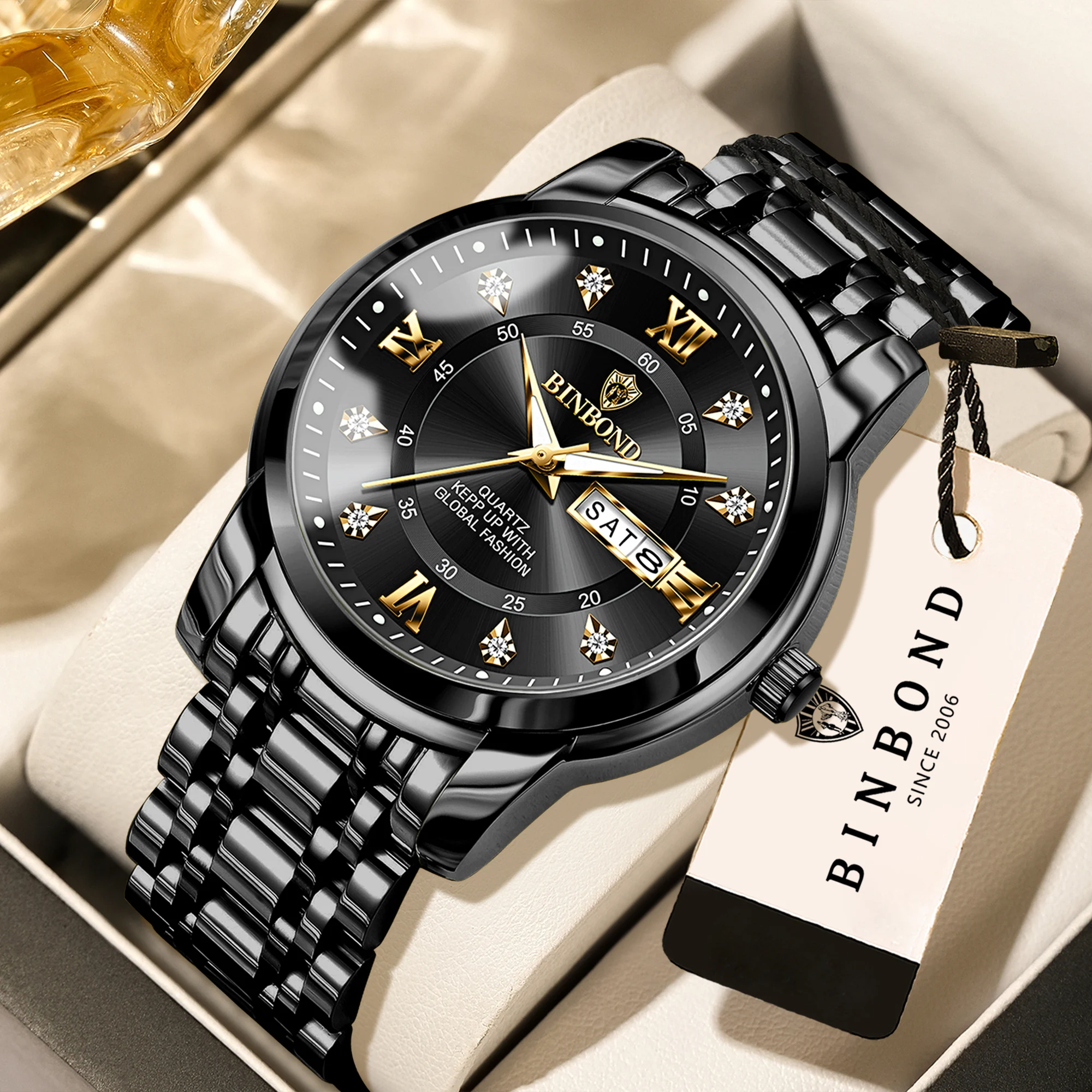 Men's Original Quartz Watch, Waterproof Luminous Design