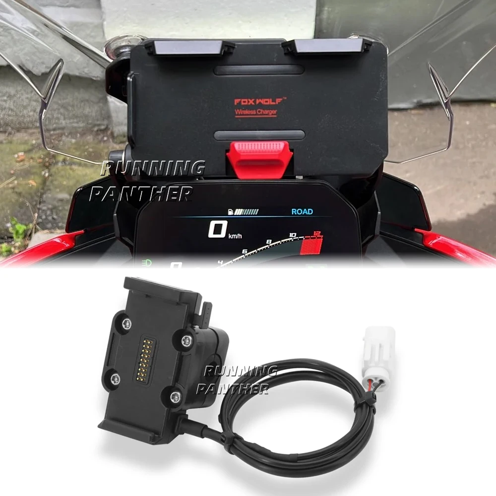 Phone Navigation Bracket Power Supply Wireless Charing 12mm/16mm/22mm Roll Bar Base Dedicated R1200GS R1250GS Connector