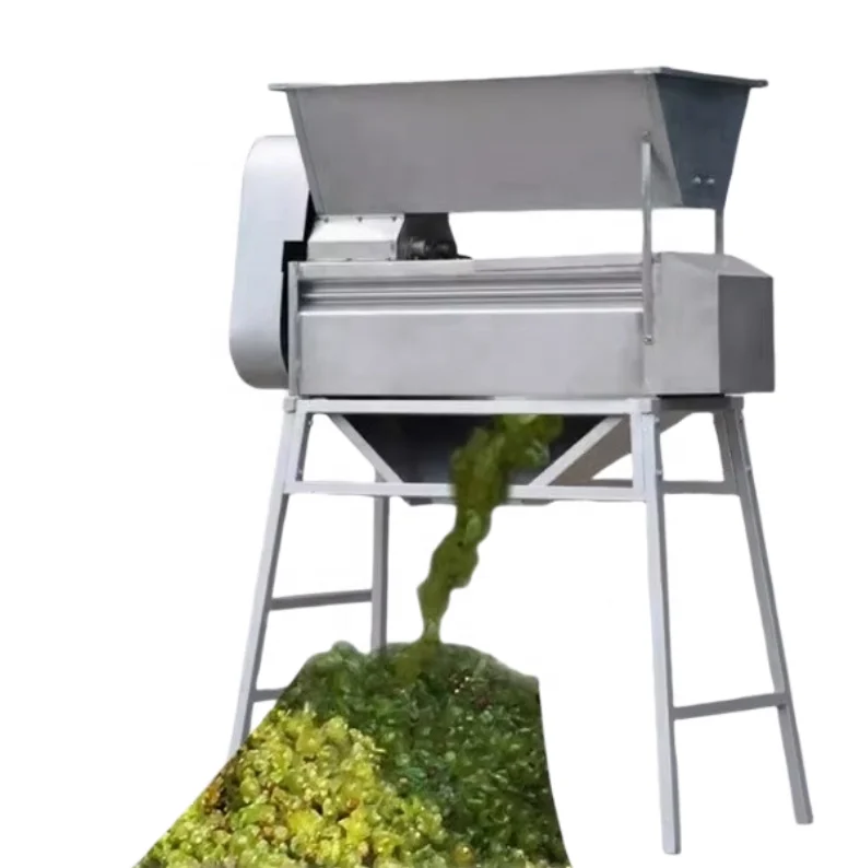 Máquina de remoção de haste de uva para fabricação de vinho, triturador de uva, destemmer