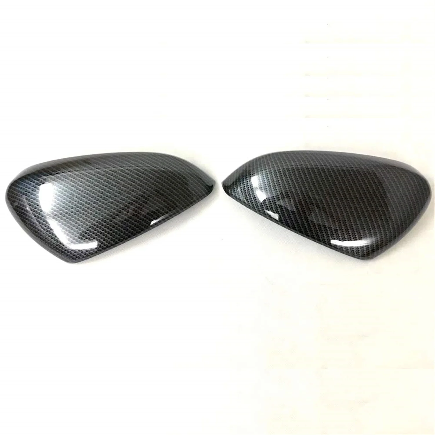 for Peugeot 3008 5008 2017-2021 Carbon Black Rear View Side Door Mirror Decor Cover Trim ABS Car Accessories 2pcs