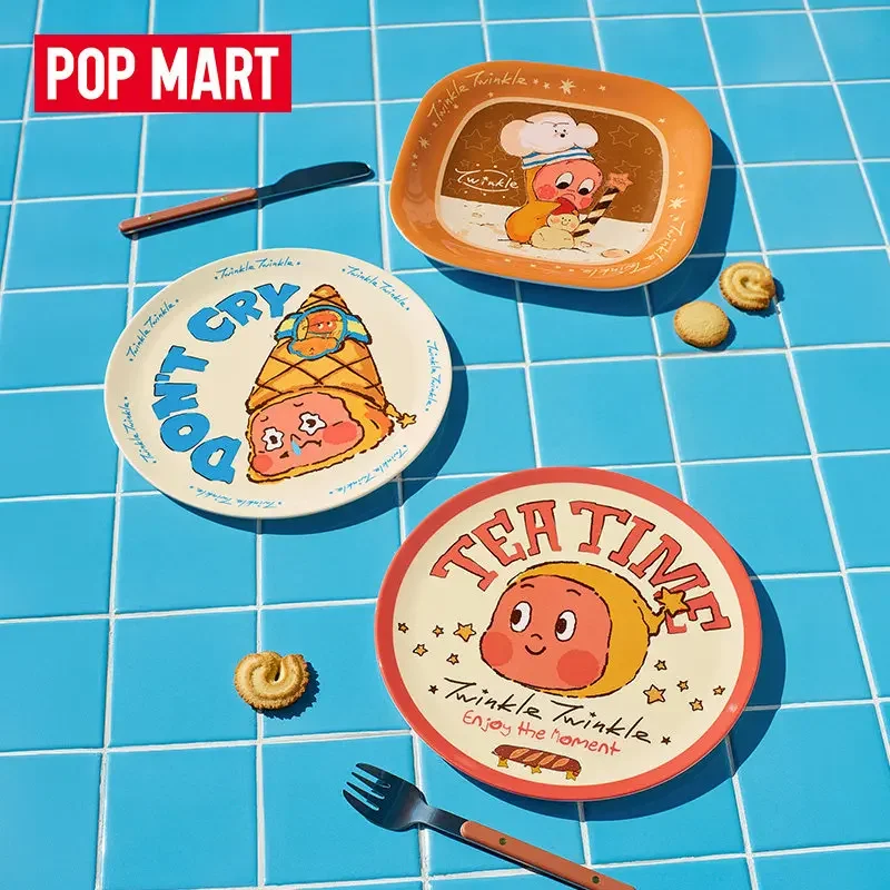 

POPMART Twinkle Twinkle Moon Gelato Series Square Plate Tableware Blind Box Guess Bag Toys Doll Cute Anime Figure Ornaments Gift