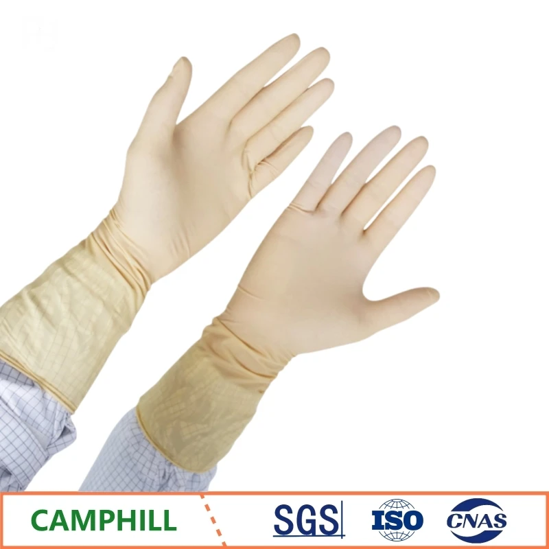 9 inch/12 inch disposable purification gloves Cleanrooms in various industries No powder anti static electricity latex gloves