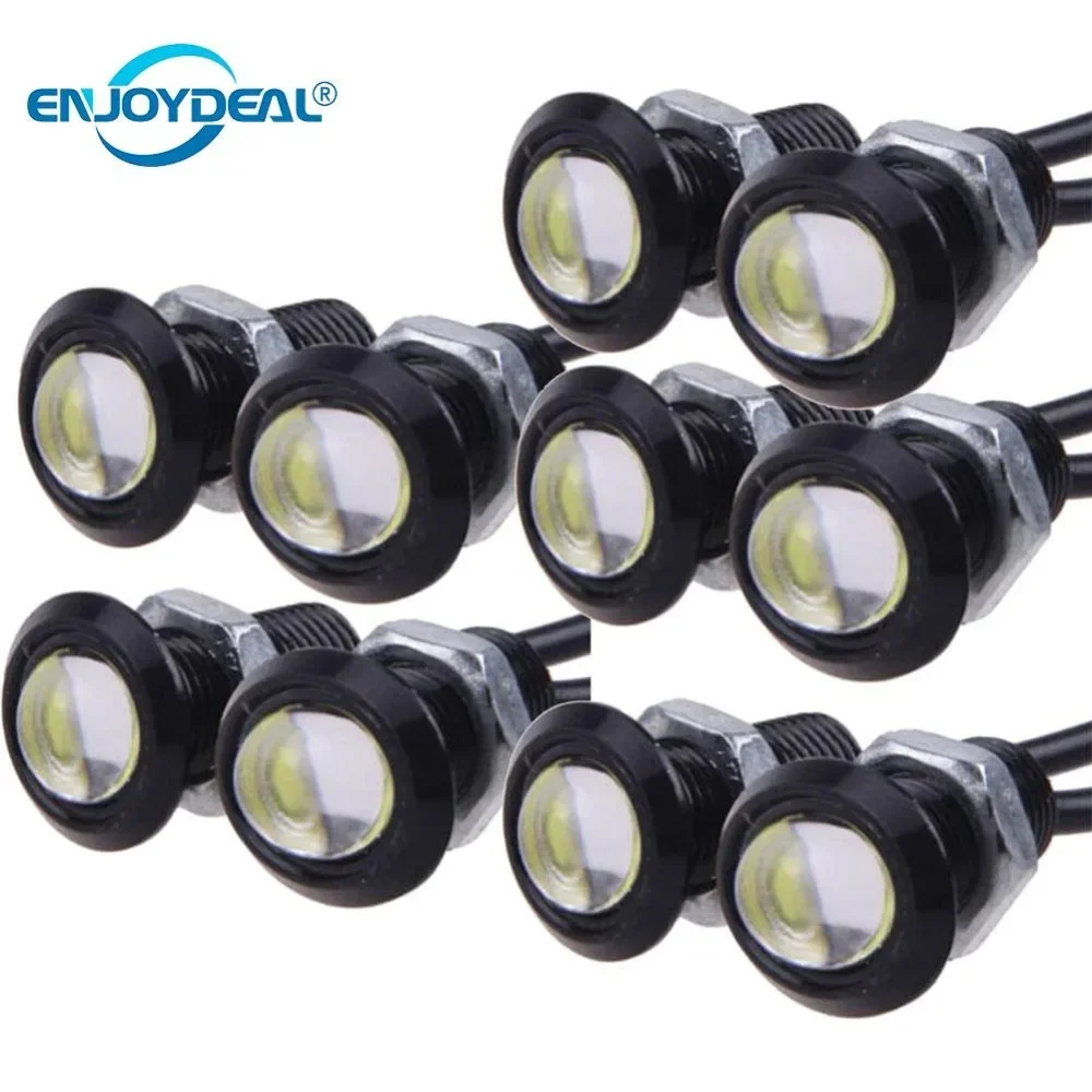 

10PCS 12V 9W 18MM Car Eagle Eye DRL Led Daytime Running Lights Waterproof Screw Lamp Car Styling Backup Parking Signal Led Bulb