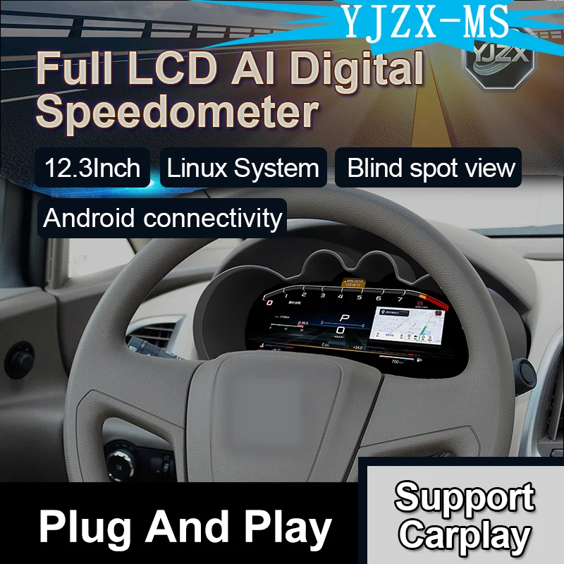 

MS 12.3' LCD Digital Instrument Cluster for Buick Excelle/Opel Zafira/Opel Astra 2010-2014 with CarPlay Android Auto Integration