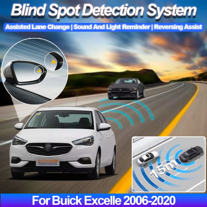Car Blind Spot Detection System BSD BSA BSM Radar Detector For Car Rear Mirror Monitoring For Buick Excelle 2006-2020