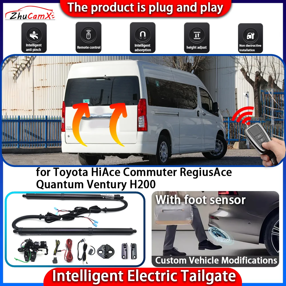 

Smart Powered Tailgate System for Toyota HiAce Commuter RegiusAce Quantum Ventury H200 Automatic Intelligent Trunk Lift Kit