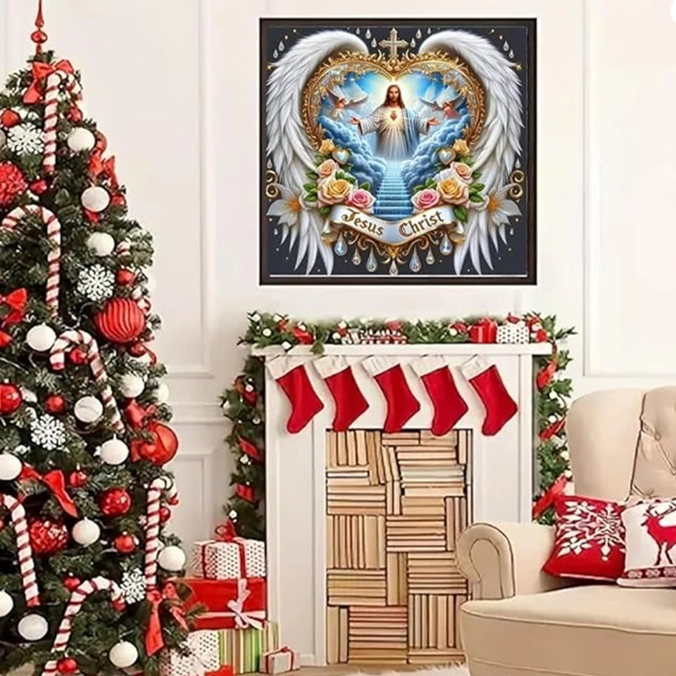 

New Diamond Painting Kit Christmas House Dreamy Winter Landscape 5D DIY Diamond Embroidery Handmade Art Children's Gift Crafts