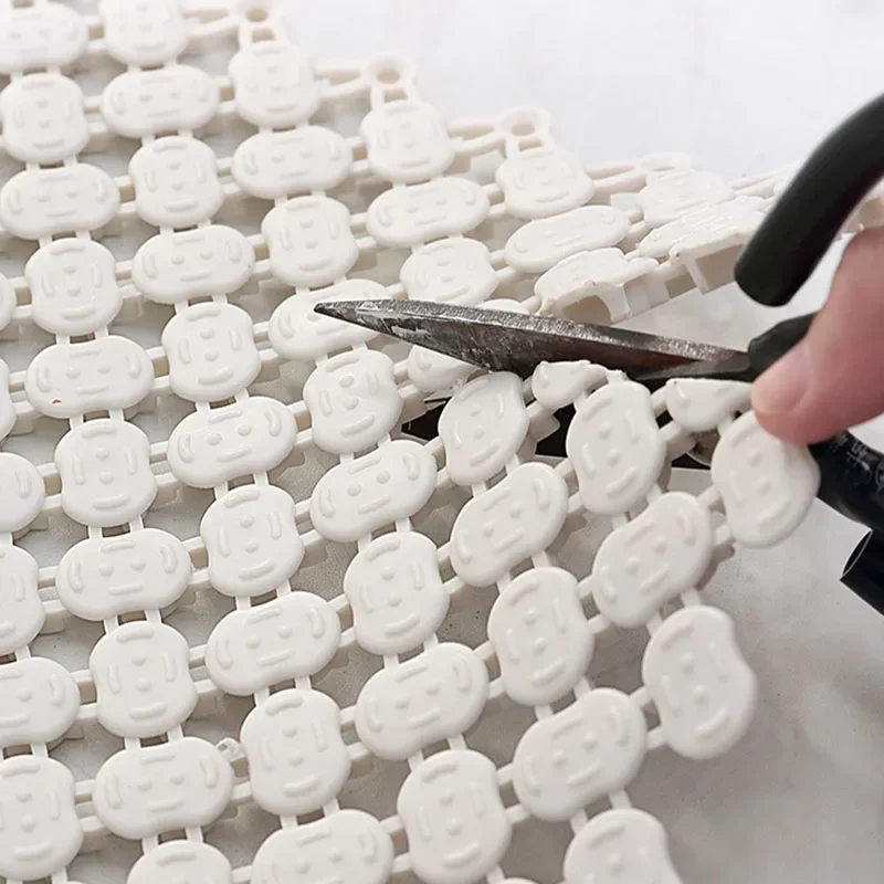 جديد TPE كامل الحمام الربط الكلمة حصيرة Diy بها بنفسك المنزل الحمام الاستحمام مقاوم للماء المضادة للانزلاق مسند القدم لينة وقابلة للطي قطع القدم البساط