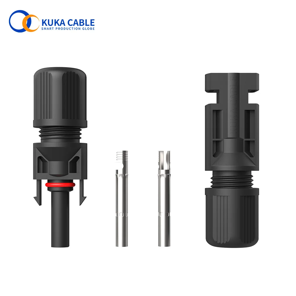 5/10/20 Pairs Of Solar Photovoltaic Cable Connectors For Connecting Solar Adapter Mc4 Connectors With Double Sealing Rings