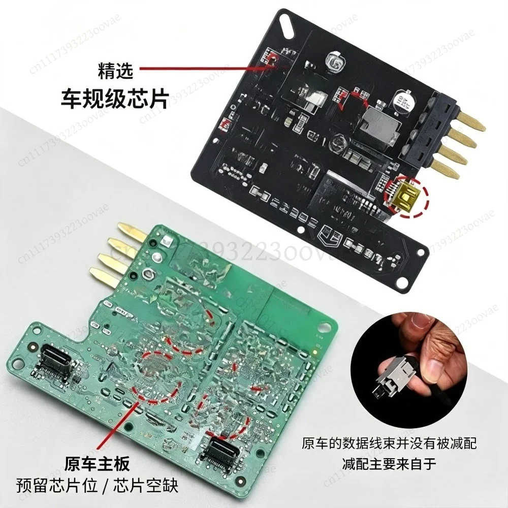 Center Console USB Data Transmission Fast Charging Module for Tesla Model 3 Y 2022-2023, Replacement Parts