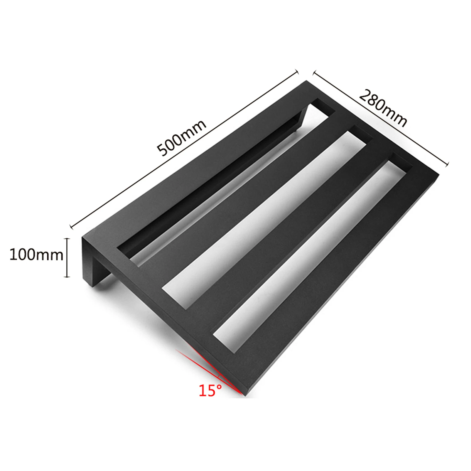 Pedaleira de Alumínio Grande para Guitarra, Placa de Efeitos de Alumínio 19,7×11 Polegadas com Bolsa de Transporte