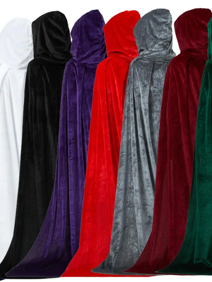 زي ساحرة جديد للهالوين للبالغين، رداء مخملي، عباءة مخملية ذهبية على شكل ملك الموت، زي وطني تقليدي للنساء للعروض المسرحية