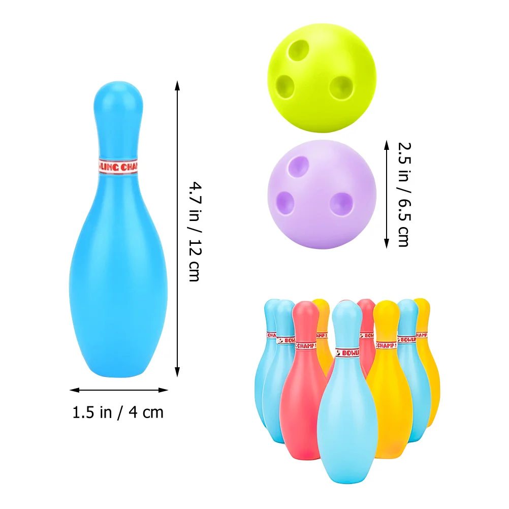 2 Sets Bowling Kids Kit Toys Inflatable Toddler Outdoor Ball Plastic Children Pin