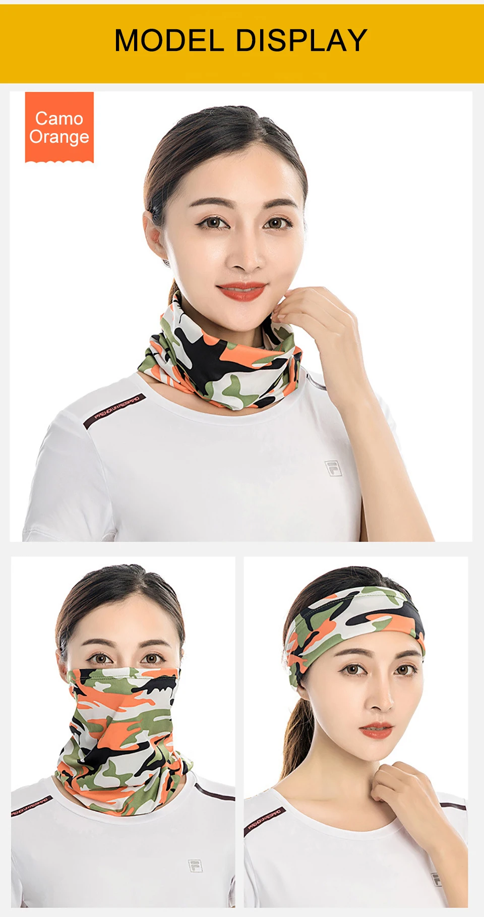 GTUBIKE Eisseiden-Bandana, atmungsaktiver UV-Schutz, Wandern, Gesichtsmaske, Outdoor-Sport, Sonnenschutz, Angeln, Gesichtsbedeckung, Schal – Detail 29