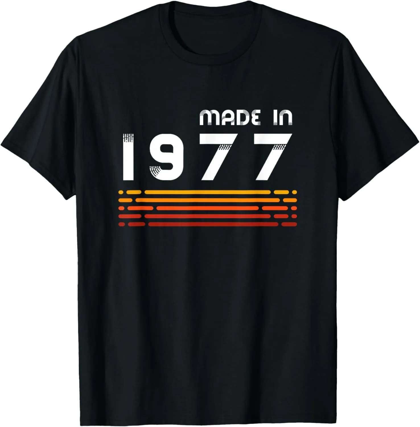 Men Women Vintage 1977 T-Shirt Custom Printed Graphic T Shirts Casual Streetwear Summer Tops view 2