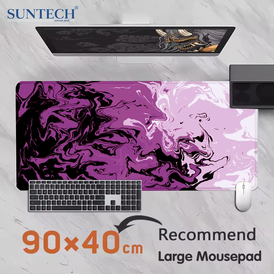 Liquid Art Mouse pad Marbling Gaming Extended mats 400X900 Gamer PC Computer Keyboard XXL Office Abstract Minimalist Desk mat