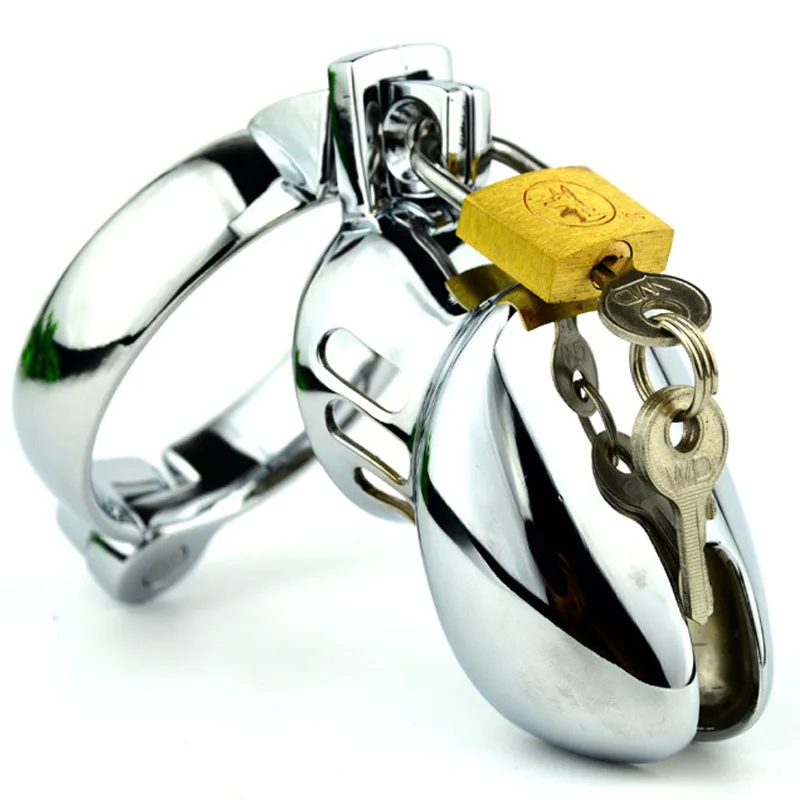 Metal Cock Cage Male Chastity Device Adult Sex Toys For Men Cbt BDSM Penis Lock Bird Bondage Chastity Cage CB6000