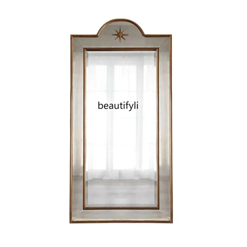 A003 European art decorative full-body mirror dressing and fitting customization, floor mirror home use