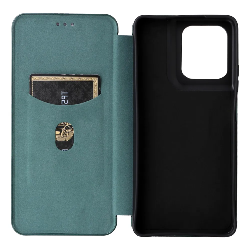 Magnetic Close Carbon fiber Flip Cover Leather Wallet Book Case For Motorola Moto G85 G84 G75 G74 G73 G55 G54 G53 G35 G34 G32