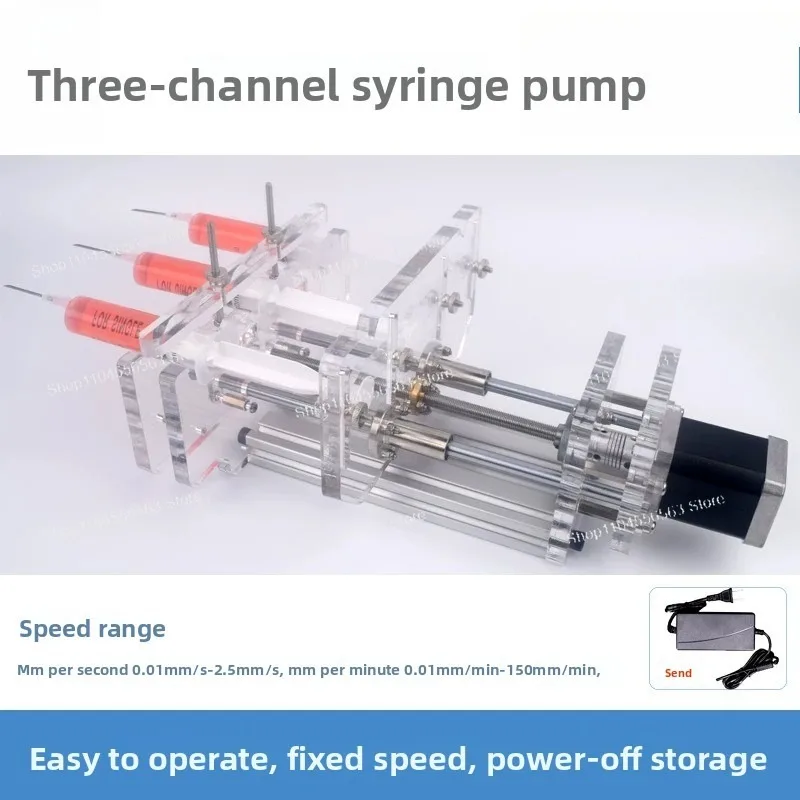 High Precision 3-Channel Micro Syringe Pump Adjustable Flow Lab Liquid Dispenser Auto Sample Injection Pump Industrial