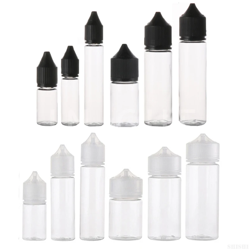 

30 Pcs E-Liquid Juice Dropper Bottle Empty Plastic PET Vape Bottle DIY Eliquid Oil Pen Container 10ml 15ml 30ml 60ml 100ml 120ml