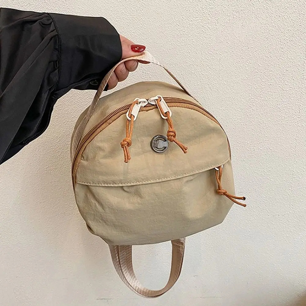 

Round Shape Single Shoulder Bag Large Capacity Reusable Messenger Bags Simple Versatile Solid Color Small Satchel Travel Outdoor
