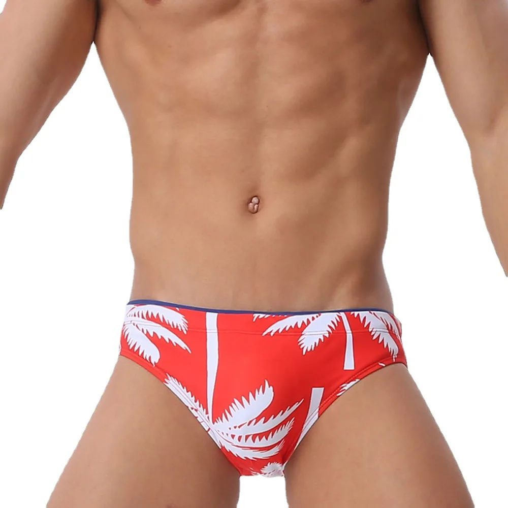 

Men's sexy coconut print swimming trunks beach resort style casual quick-drying swimming trunks