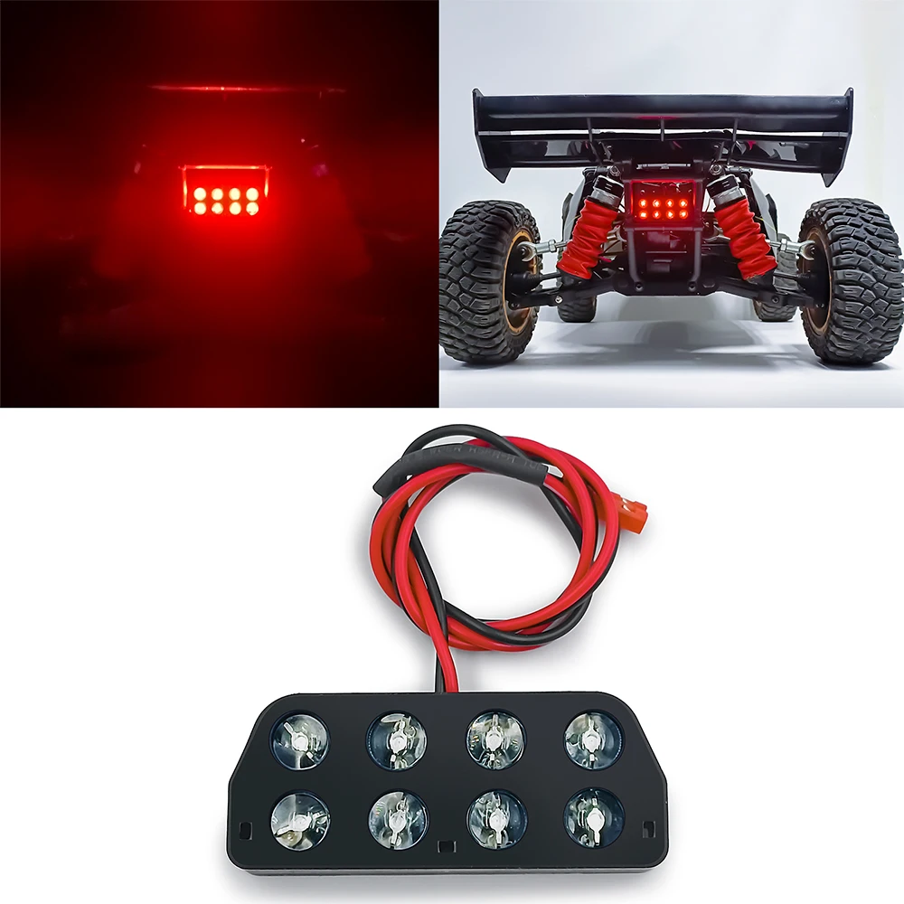 TRINOOD RC Car Roof Light Front and Rear LED Headlights Taillights for 1/5 DBXL XL 4WD 2.0 4X4 Gas Buggy RTR Parts