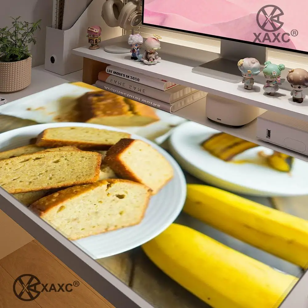 

Bread breakfast Mouse Pad large keyboard mouse desk pad non-slip rubber gaming mouse pad laptop mouse carpet