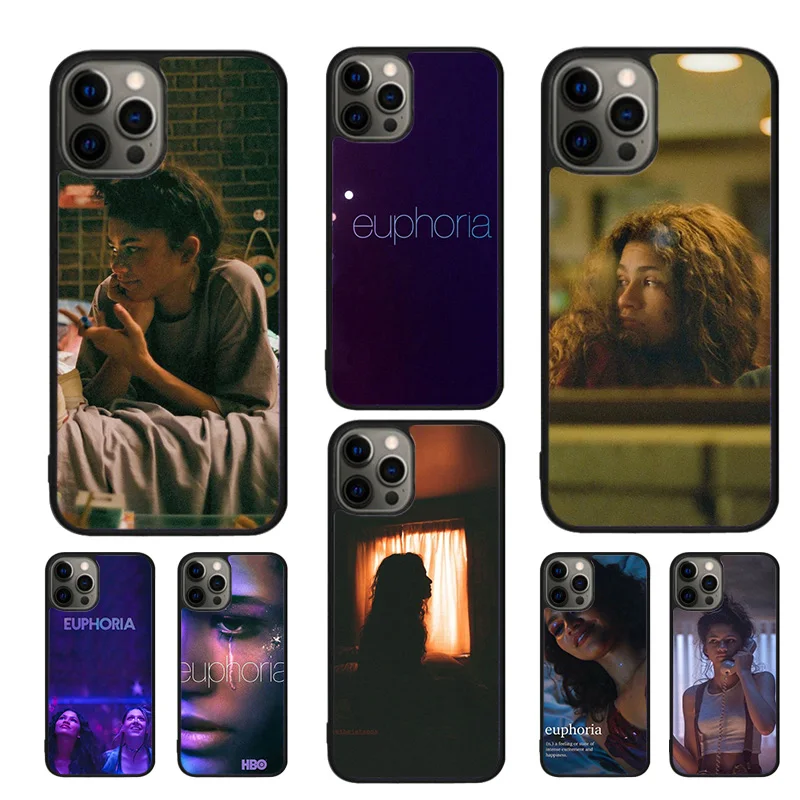 American TV Euphoria Zendaya Rue Mobile Phone Cases Cover For iPhone 16 15 14 12 13 mini 11 Pro MAX apple 6 7 8 Plus SE2020