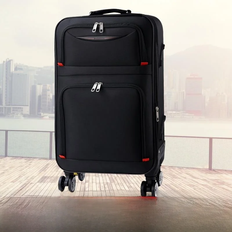 Valigia da viaggio in tessuto bue con password Lo Borsa da viaggio per studenti da 20 pollici 24 pollici ex Borsa da trasporto Valigia con rotelle