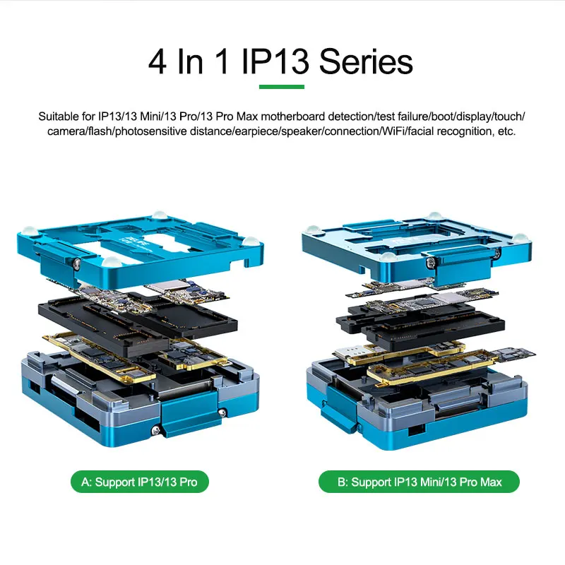 RELIFE T-010 IP13 Series 4 in 1 Middle Mother board Tester  Suitable for IP13/13 Mini/13 Pro/13 Pro Max Motherboard Test