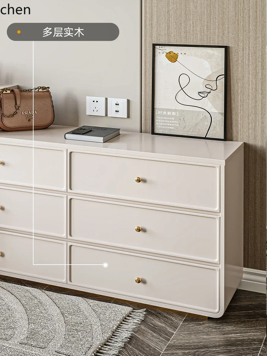 

GZ/ light luxury dresser chest cabinet integrated desk bedroom modern simple bedside cabinet makeup table