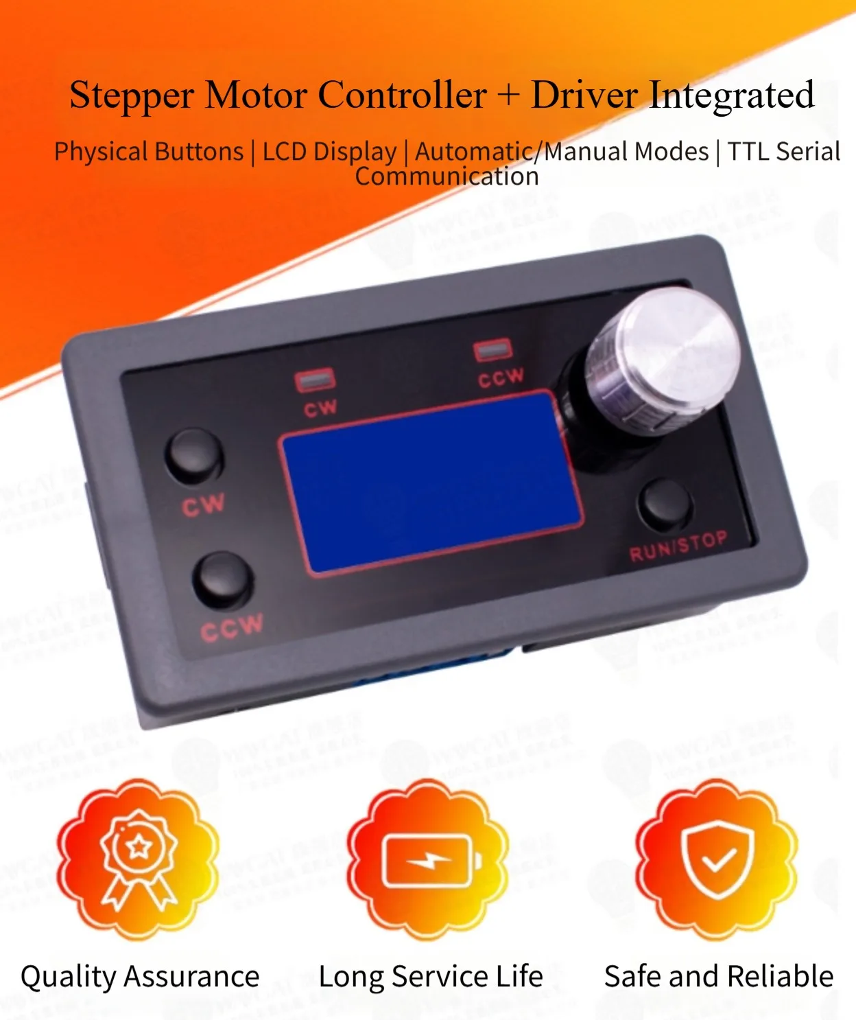 1pc ZK-SMC02 Stepper Motor Driver Controller 4A DC5-30V With Serial For Industrial Automation Test Meter Accessories view 6