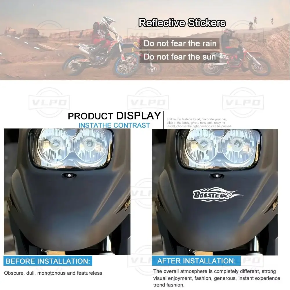 Motorcycle Stickers Waterproof Decals for MBK Booster Sticker 50cc Rocket Spirit Track Naked Euro 2 Deezer Dark Dog Accessories