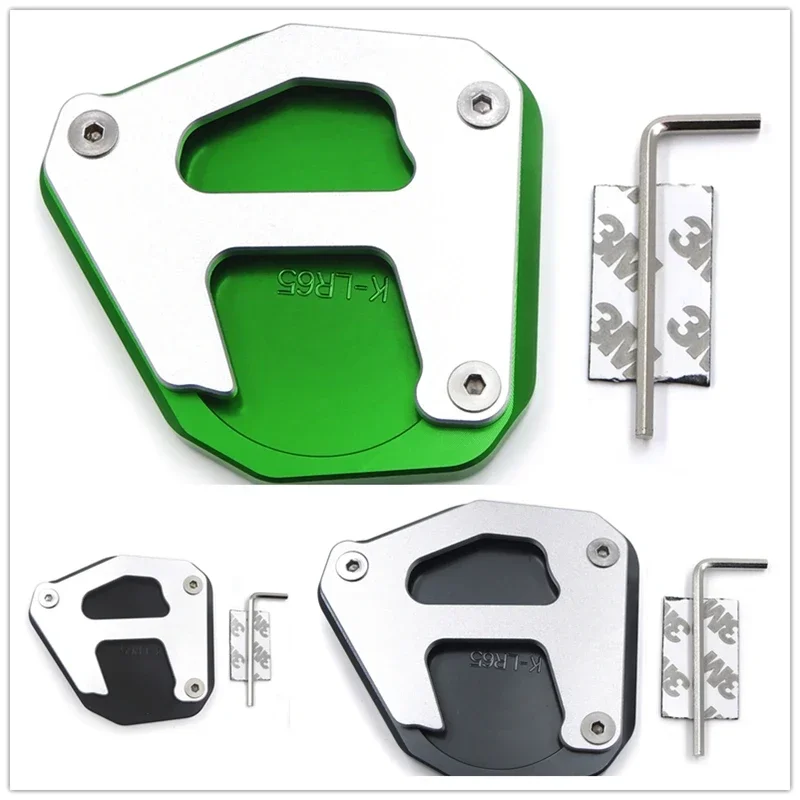 

Motorcycle Parts CNC Side Stand Pad Kickstand Extension Extender Plate for Kawasaki KLR650 2008-2019