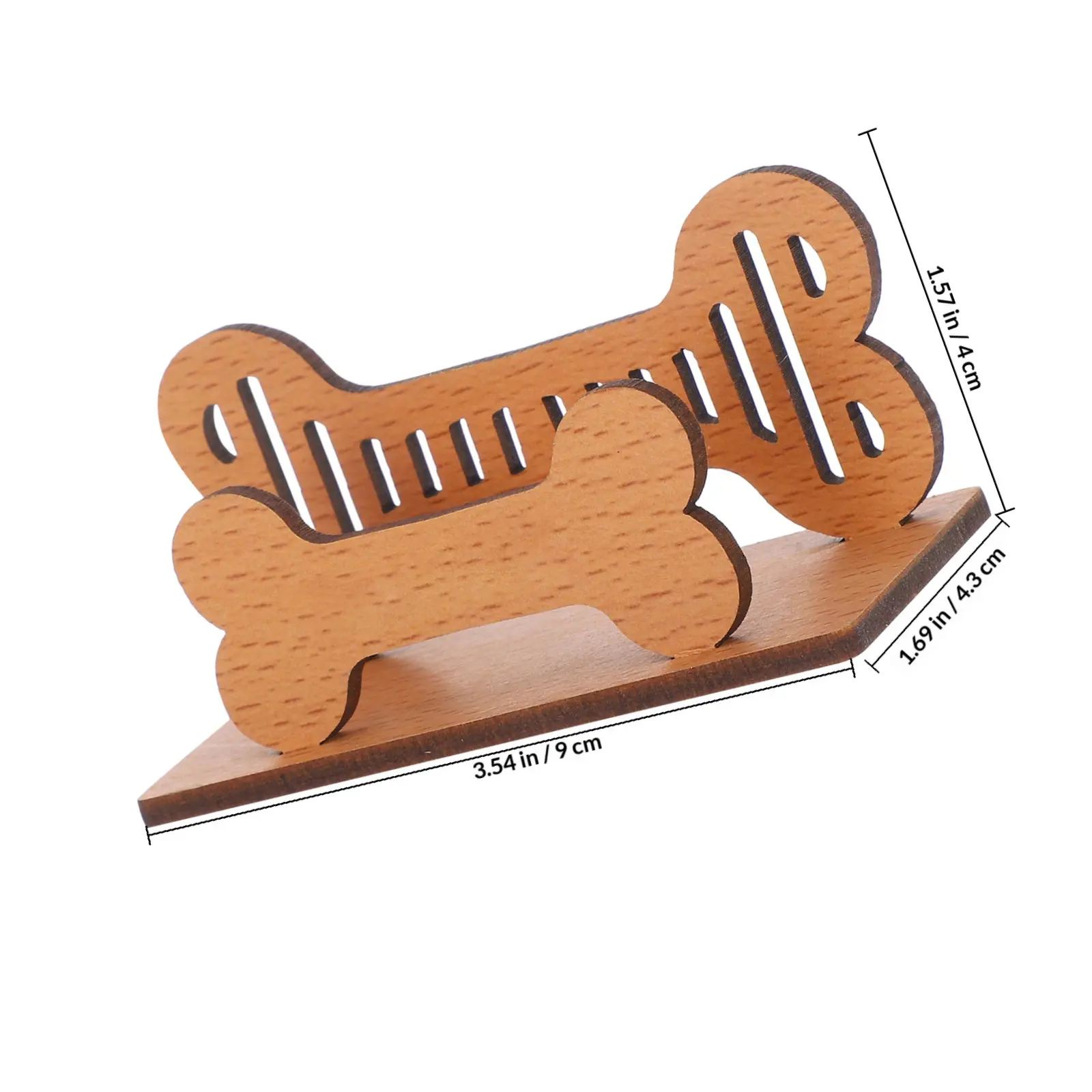 Business Card Holder Wood Large Capacity Sleek Portable Table Display Stand Office Card Organizer Desk Storage Rack