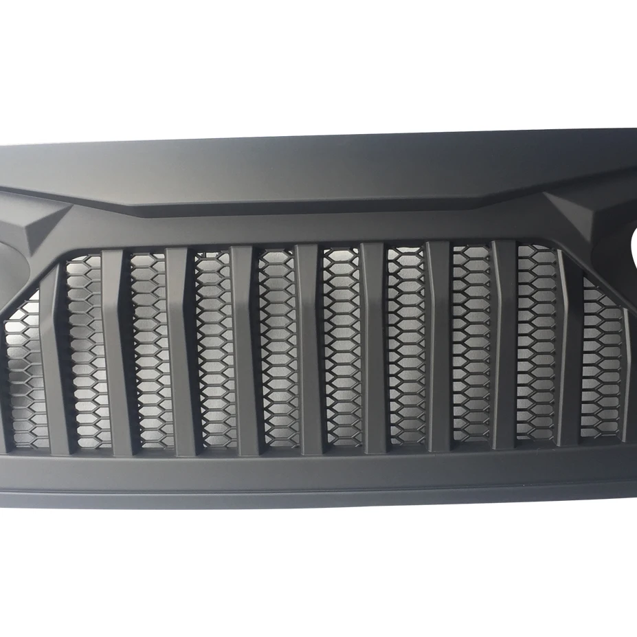 Lantsun لسيارة جيب JL شبكة أمامية من بلاستيك ABS أسود lantsun لسيارة جيب رانجلر JL 2018 + JL1066